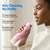 usmile C30 Cordless Water Flosser, 300ml Large Tank, 5 Pressure Levels Deep Clean, S-Shaped Nozzles for Braces & Sensitive Gums, USB-C Rechargeable, IPX7 Waterproof, Portable Travel & Home Use(Pink)