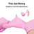SwiftGrip Pink Disposable Gloves, X-Small, Disposable, Latex-Free, Food-Safe, Powder-Free, 1000-ct Case