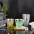 Hioasis 200Pcs 9OZ Clear Plastic Cups with silver Trim - Plastic Disposable Cups, Heavy Duty & BPA-free for Party, Wedding, Celebration