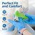 SwiftGrip Disposable Nitrile Exam Gloves, Blue, Latex Free, Medical Gloves for Cleaning, Food-Safe, Powder Free, Non-Sterile, 1000-ct Case (X-Small)