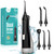 COSLUS Water Dental Flosser Teeth Pick C20: ADA Accepted, Portable Cordless Oral Irrigator 300ML Rechargeable Travel Irrigation Cleaner IPX7 Waterproof Electric Flossing Machine for Teeth, Black