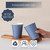 Clawsoff 300 Pack Paper Cups 8 oz, Disposable Hot/Cold Beverage Drinking Cups, 8 OZ Paper Coffee Cups, Navy Floral Coffee Cups for Party, Picnic, Travel, and Events
