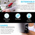 Simpli-Magic 360° Spin Mop and Bucket with Wringer – 10,000 Spin Cycles – 3 High-Absorbent Microfiber Replacement Heads – Mop and Bucket Set for All Types Floor Cleaning
