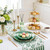 Rubtlamp 60 Green Plastic Plates, Hammered Clear and Gold Disposable Plates, Grenn Disposable Plates Include 30 Dessert Platos, 30 Dinner Platos for Party