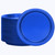 Hanna K. Signature Blue Plastic Plates 7 Inch 600 Count – Heavy Duty Disposable Dessert Plates Bulk for Catering, Weddings & Events