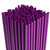 Disposable Plastic Drinking Straws - Straight - 7.75" Long (Purple, 2000)