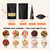 FireKylin 100 Pcs Resealable Bags, Paper Stand Up Pouches Bags with Matte Window for Small Businness, Zipper & Heat Sealable Treat Bags for Packaging(Inner Size 6.4" x 7.3"; Outer Size 7.1" x 10.2")