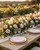 PULOTE 100PCS Pink Plastic Plates - Heavy Duty Pink and Gold Disposable for Party, Wedding, Mother's Day Include 50 Each (Dinner & Dessert) Plates