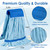 4 Pack - Large Microfiber Tube Mop 400GSM - Heavy Duty Industrial Wet Mop Head Refill,Commercial, Thick Fiber, Replacement Heads, Extra Absorbent