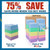TEAWOO Microfiber Towels Bulk-150 Pack, Cleaning Cloths, Microfiber Towels for Cars, Cleaning Rags 5 Colors Assorted (12x12 inches)