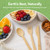 Jenvita 100% Bamboo Cutlery Set - 500 Biodegradable Utensils (300 Forks, 100 Knives, 100 Spoons) - Reusable or Disposable Bamboo Flatware | Compostable FSC Certified Utensils for Weddings & Parties