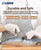 LANON Food Safe White Disposable Nitrile Gloves, Latex-Free, Powder-Free, Textured Fingertips, Cooking, Cleaning, Case, Large