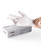 LANON Food Safe White Disposable Nitrile Gloves, Latex-Free, Powder-Free, Textured Fingertips, Cooking, Cleaning, Case, Large