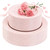 FLOWERCAT 100PCS Pink Plastic Plates - Heavy Duty Pink Party set Disposable serve for 50 guests -10 inch Dinner + 7 inch Dessert/Salad Plates for Easter,Birthday Party,Mother's Day