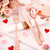 Liacere 100Pack Rose Gold Plastic Silverware - Pre Rolled Napkins with Rose Gold Cutlery - Wrapped Silverware Set Disposable100 Forks Knives Spoons Wrapped Utensils for Wedding ＆ Party