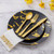Goodluck 300 Pack Gold Plastic Forks, Heavy Duty Forks Disposable, Gold Plastic Cutlery Perfect for Weddings, Parties, Dinners and Thanksgiving