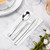 BESTVIP 400 Pack Disposable Paper Napkins, 3-Ply White Dinner Napkins for Guests, Bathroom Paper Hand Towels Soft and Absorbent, Perfect for Christmas, Kitchen, Dinner, Party, Wedding or Event