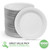 6-Inch Paper Plates Uncoated, Everyday Disposable Dessert Plates 6" Paper Plate Bulk, White, 1000 Count, Stock Your Home