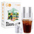Turbo Bee 12 OZ 200 Sets Clear Plastic Cups with Strawless Sip Lids, To Go Crystal Clear Disposable Plastic Cups with Lids for Iced Coffee, Smoothies, Soda, Lemonade, Cold Beverage
