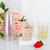 DaYammi 100 Pack 10oz Pink Plastic Cups, Premium Disposable Rose Gold Glitter Plastic Cups for Martini and Cocktail,Disposable Cup with Pink Glitter Perfect for Party Wedding Bridal Shower