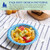 MUCHII 12 Oz Paper Bowls 200 Counts Disposable Bowls, Printed Soak Proof Small Bowls for Breakfast, Lunch, and Dinner Meals