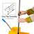 Mind Reader Mop and Bucket Set with Wringer, Mop Included, 5.5 Gallon Cleaning System with Wheels, Upward Press Wringer, Small Mop Compatible