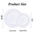 BESTSTAR 100PCS White Plastic Plates Set, 50 10.25 inch Dinner Plate and 50 7.5 inch Dessert Plates, Premium Disposable Plates for Party, Wedding