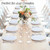 BESTSTAR 100PCS White Plastic Plates Set, 50 10.25 inch Dinner Plate and 50 7.5 inch Dessert Plates, Premium Disposable Plates for Party, Wedding