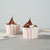 Coppetta 3-Ounce Dessert Cups, 200 Disposable Ice Cream Cups - Lids Sold Separately, Striped, Pink And White Paper FroYo Bowls, For Hot And Cold Foods, Perfect For Gelato Or Mousse - Restaurantware