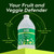 CleanBoss Eat Cleaner Triple-Action Fruit + Veggie Wash Refill - 64 oz - Removes Harmful Residue - Keeps Produce Fresh Up to 5X Longer - Vegan, Gluten Free