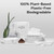 Nolla Flushable Wipes | 100% Plant-Based and Biodegradable - Soft, Unscented + Soothing Aloe and Vitamin E - For Adults and Kids 600 Count (10 Packs of 60)
