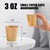 Clawsoff 1200 Pack 3 oz Paper Cups, Disposable Kraft Small Mouthwash Bathroom Cups 3 Ounce, Hot/Cold Beverage Cups for Home, Kitchen, Party