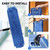 Commercial 36 Inch Dust Mop Head: Replacement Heavy-Duty Sweeper and Janitorial Industrial Dust Mop Head for Floor Cleaning, Office, School, Restaurant, Hospital (Blue - 6 Pack)