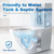 Vacplus Toilet Bowl Cleaner Tablets 80 PACK, Automatic Cleaners with Bleach, Slow-Releasing Toilet Tank Cleaners for Deodorizing & Descaling, Household Toilet Cleaners against Tough Stains