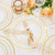 I00000 102 Pcs Clear Gold Plastic Plates - Disposable Party Plates, Gold Disposable Include 51 Dinner Plates and 51 Dessert Plates, Plastic Plates for Party, Holiday, Wedding & Birthday