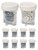 SPORTS WORLD VISION Sclera Contact Lens Case (10 Pieces) Easy to Carry Vented Protective Case, Barrel Shaped Contact Lens Cleaning Container for Everyday Use