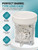 SPORTS WORLD VISION Sclera Contact Lens Case (10 Pieces) Easy to Carry Vented Protective Case, Barrel Shaped Contact Lens Cleaning Container for Everyday Use
