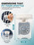SPORTS WORLD VISION Sclera Contact Lens Case (10 Pieces) Easy to Carry Vented Protective Case, Barrel Shaped Contact Lens Cleaning Container for Everyday Use