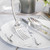 N9R 300PCS Silver Plastic Silverware, Heavy Duty Plastic Cutlery for Parties, Fancy Disposable Flatware Set Includes 100 Forks, 100 Spoons, and 100 Knives, Perfect for Weddings, Dinners, Picnics