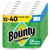 Bounty Quick-Size Paper Towels, White, 12 Family Triple = 40 Regular Rolls