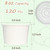 ESSENTIAL Paper Ice Cream Cups with Lids, 120pcs 8oz Disposable Dessert Bowls with Lids for Hot or Cold Food, Paper Snack Containers for Sundae, Frozen Yogurt, Soup (White)
