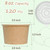 ESSENTIAL Paper Ice Cream Cups with Lids, 120pcs 8oz Disposable Dessert Bowls with Lids for Hot or Cold Food, Paper Snack Containers for Sundae, Frozen Yogurt, Soup (Brown)