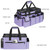 ZIOZERTT Cleaning Caddy Bag,Extra Large Cleaning Supplies Organizer with Handle for Housekeepers,Purple