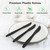 Dealusy 360 Count Extra Heavy Duty Black Plastic Knives Disposable, BPA-Free, Heat Resistant, Solid and Durable Disposable Knives Bulk, Premium Plastic Knives heavy duty for Party Supply