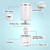 UpaClaire Ultrasonic Contact Lens Cleaner 2.0 (2nd Generation), Intelligent Cleaning Machine for Soft Contact Lenses, White