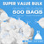 Small Trash Bags 2-4 Gallon, 500 Count Super Value Bulk Drawstring Garbage Bags, Mini Plastic Trash Bags for Bathroom, Office, Bedroom, Wastebasket Trash Can Liners