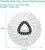 16 PCS Spin Mop Replacement Head,100% Microfiber Mop Heads Replacements Compatible with Triangle Spin Mop,360 Degree Round Spin Mop Replacement Head for Easy House Cleaning Floor Mopping