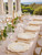 WDF 100PCS Ivory Plastic Plates with Gold Rim - Cream Plastic Plates - Include 50 Dinner & 50 Dessert Fancy Disposable Plate for Party - Heavy Duty Beige Plate for Baby Shower/Wedding