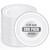 bUCLA 200PCS Silver Plastic Plates - 6.25inch White with Silver Trim Disposable Salad/Dessert/Appetizer/Small Cake Plates - Ideal for Wedding & Party