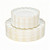 QualQuot 120PCS Ivory White Plastic Plates, Heavy Duty Disposable Party Plate with Gold Rim, Fancy 60 Dinner & 60 Dessert Plates for Parties and Wedding
